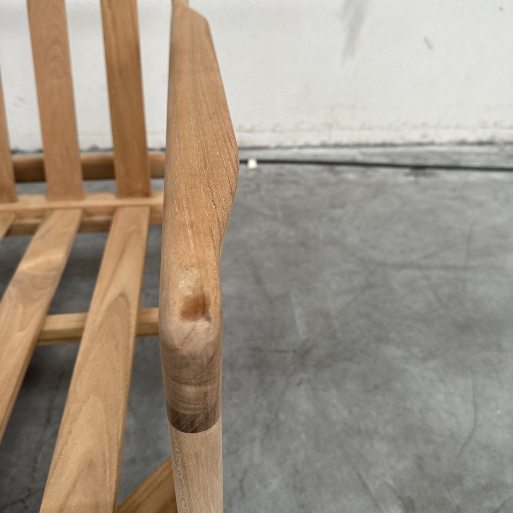 Teak Jack outdoor sofa - wooden frame