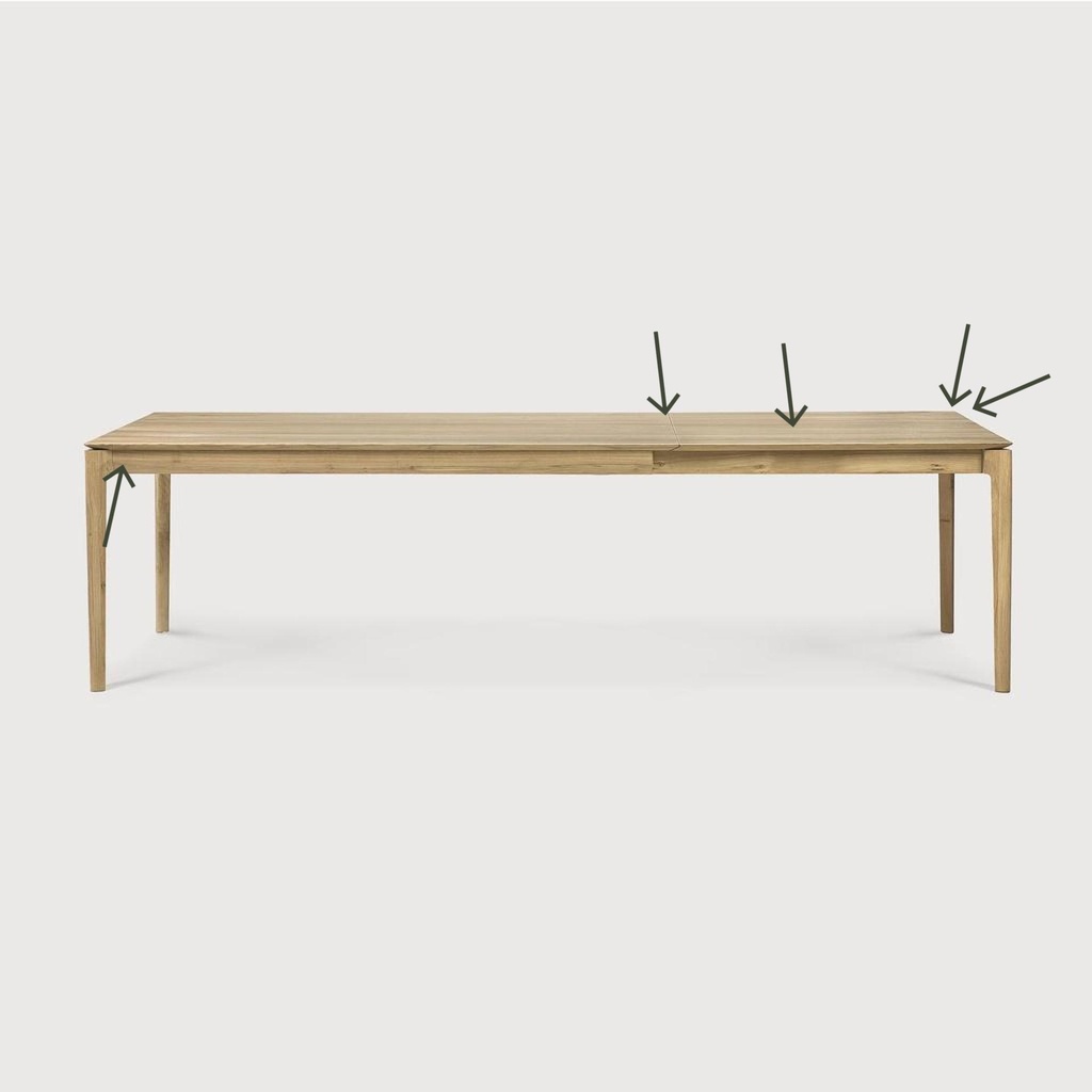 Bok extendable dining table