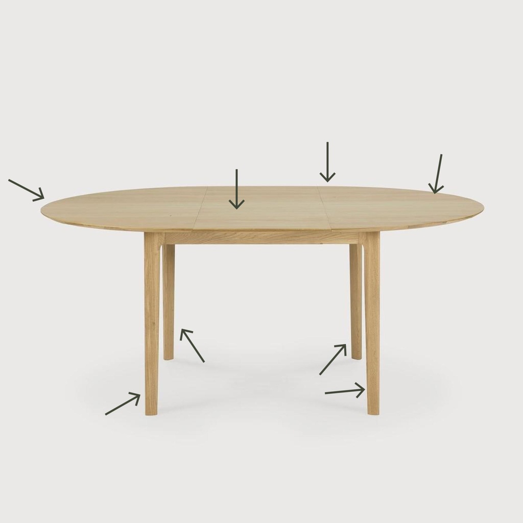 Bok extendable dining table