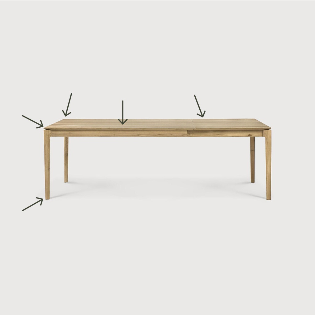 Bok extendable dining table