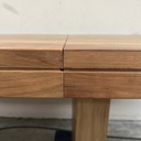 Double extendable dining table