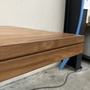 Double extendable dining table