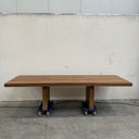 Double extendable dining table