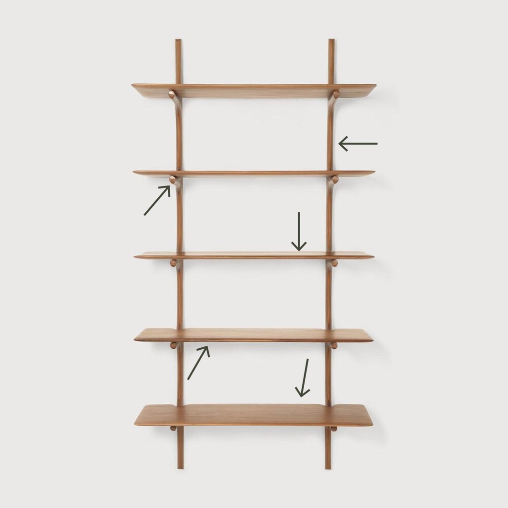PI wall shelf