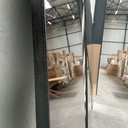 Aged floor mirror