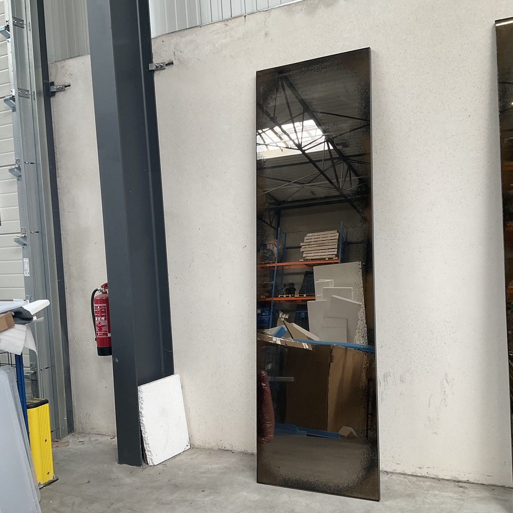 Aged floor mirror