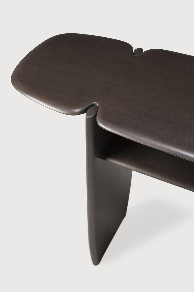PI console – varnished mahogany – dark brown