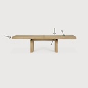 Double extendable dining table