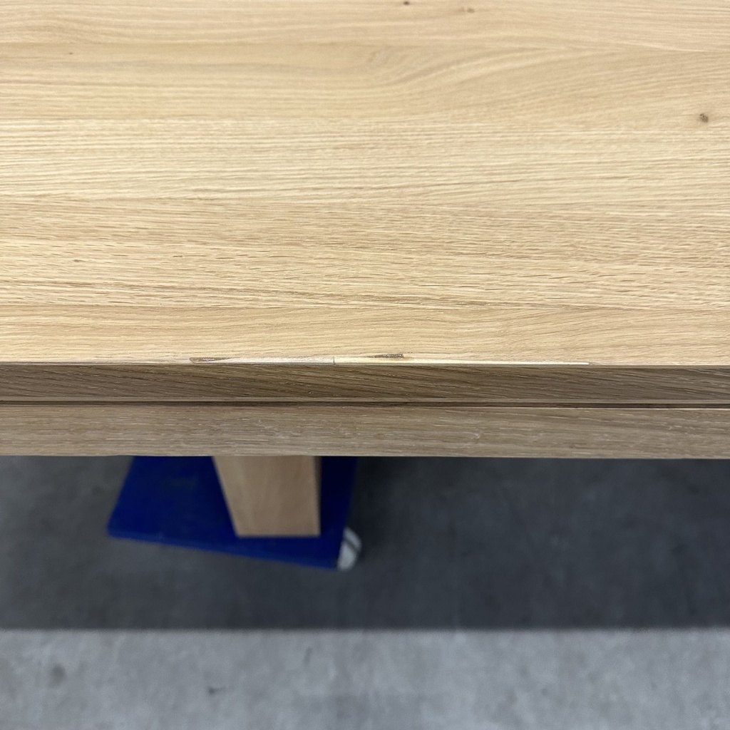 Double extendable dining table