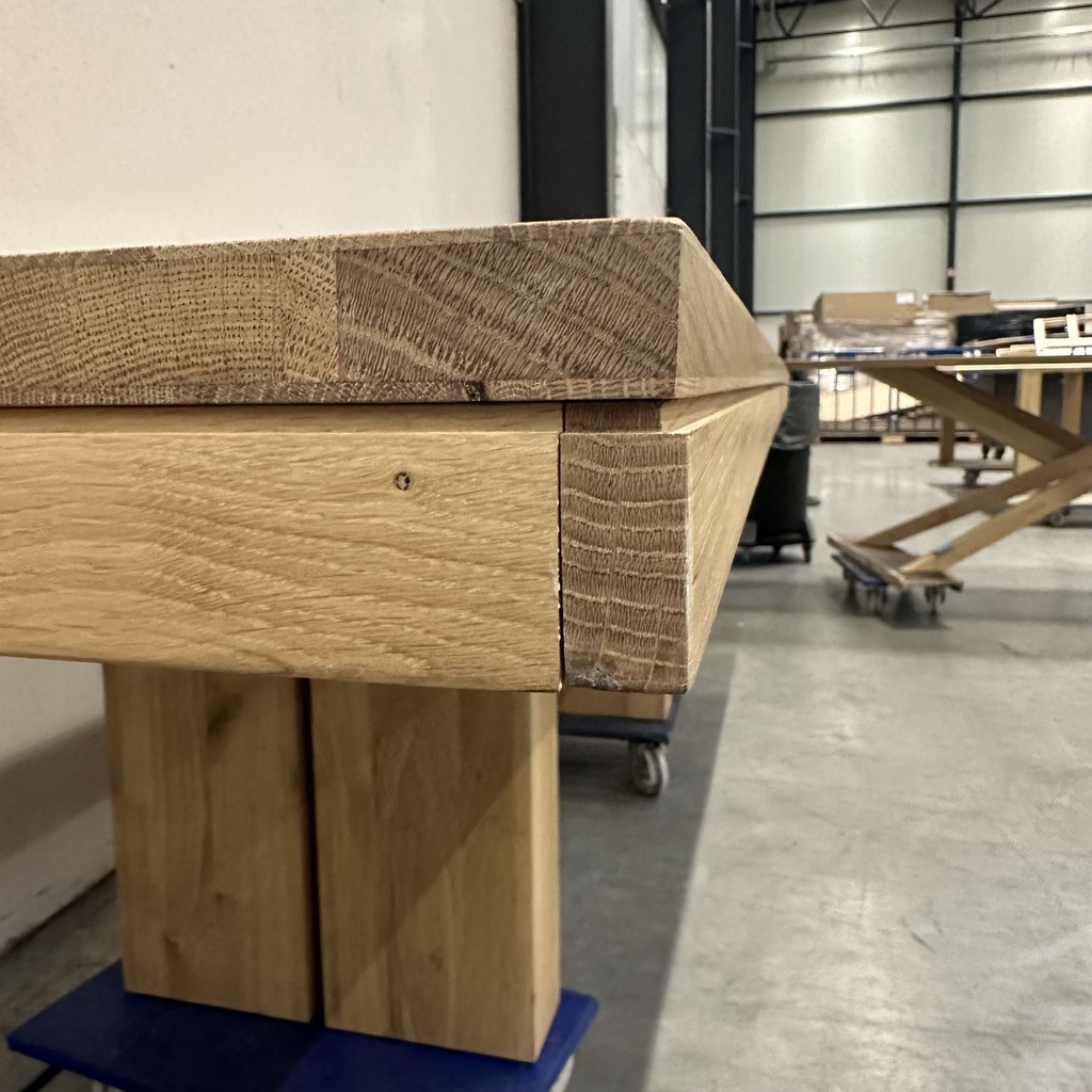 Double extendable dining table