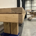 Double extendable dining table