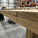 Double extendable dining table