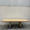Double extendable dining table