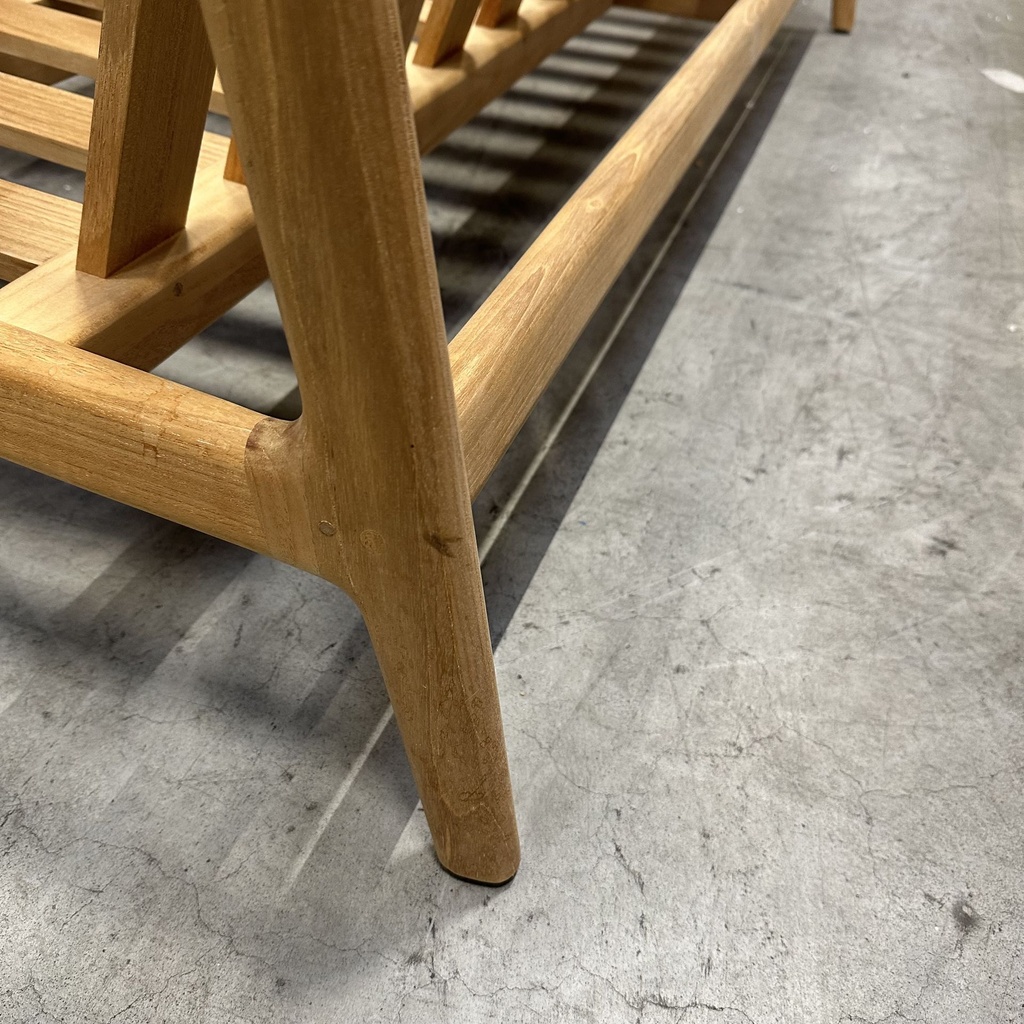 Teak Jack outdoor sofa - 2 seater - wooden frame