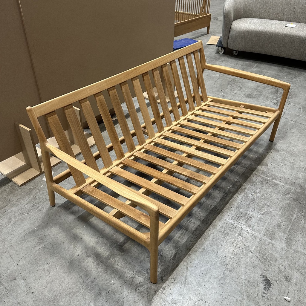 Teak Jack outdoor sofa - 2 seater - wooden frame
