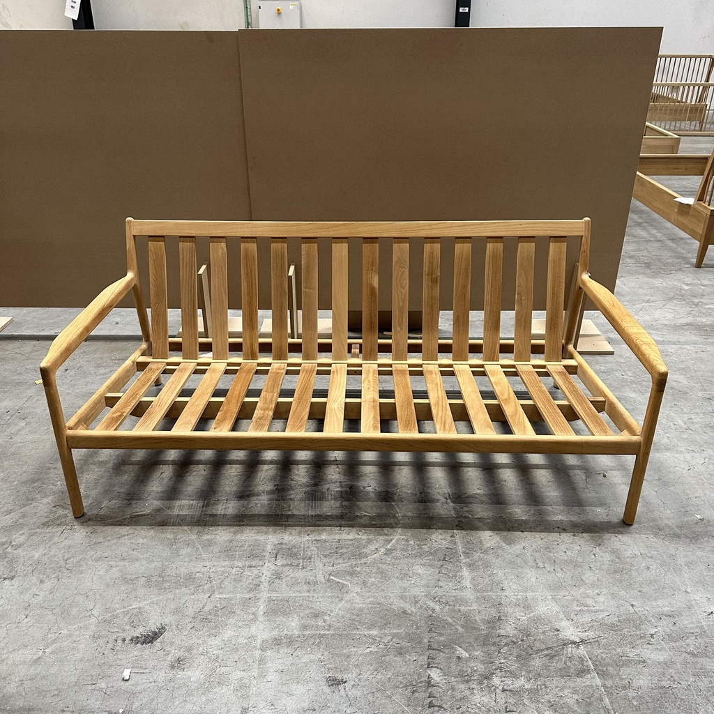 Teak Jack outdoor sofa - 2 seater - wooden frame