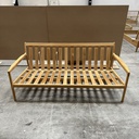 Teak Jack outdoor sofa - 2 seater - wooden frame