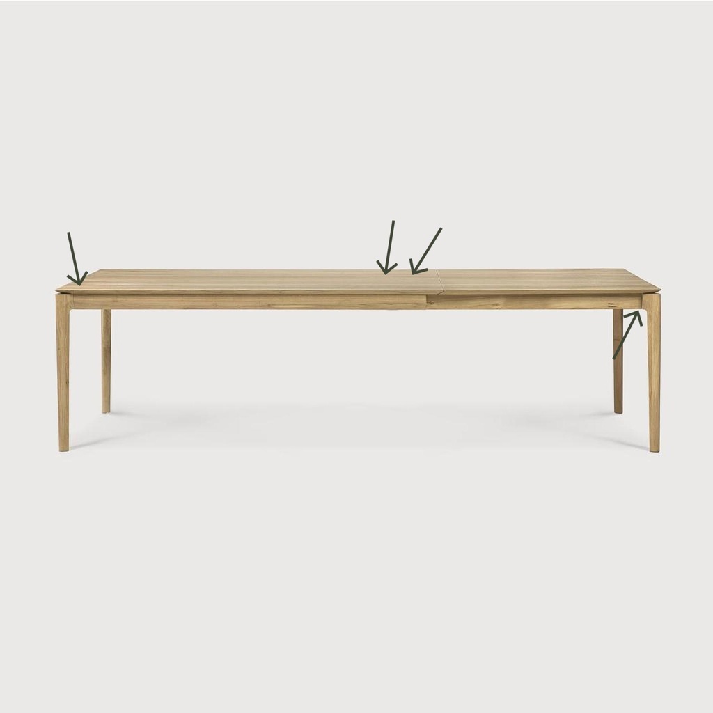 Bok extendable dining table