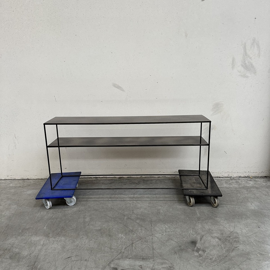 Aged sofa console