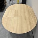 Bok round extendable dining table