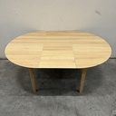 Bok round extendable dining table