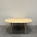 Bok round extendable dining table