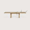 Double extendable dining table