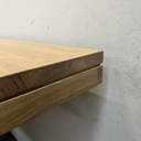 Double extendable dining table