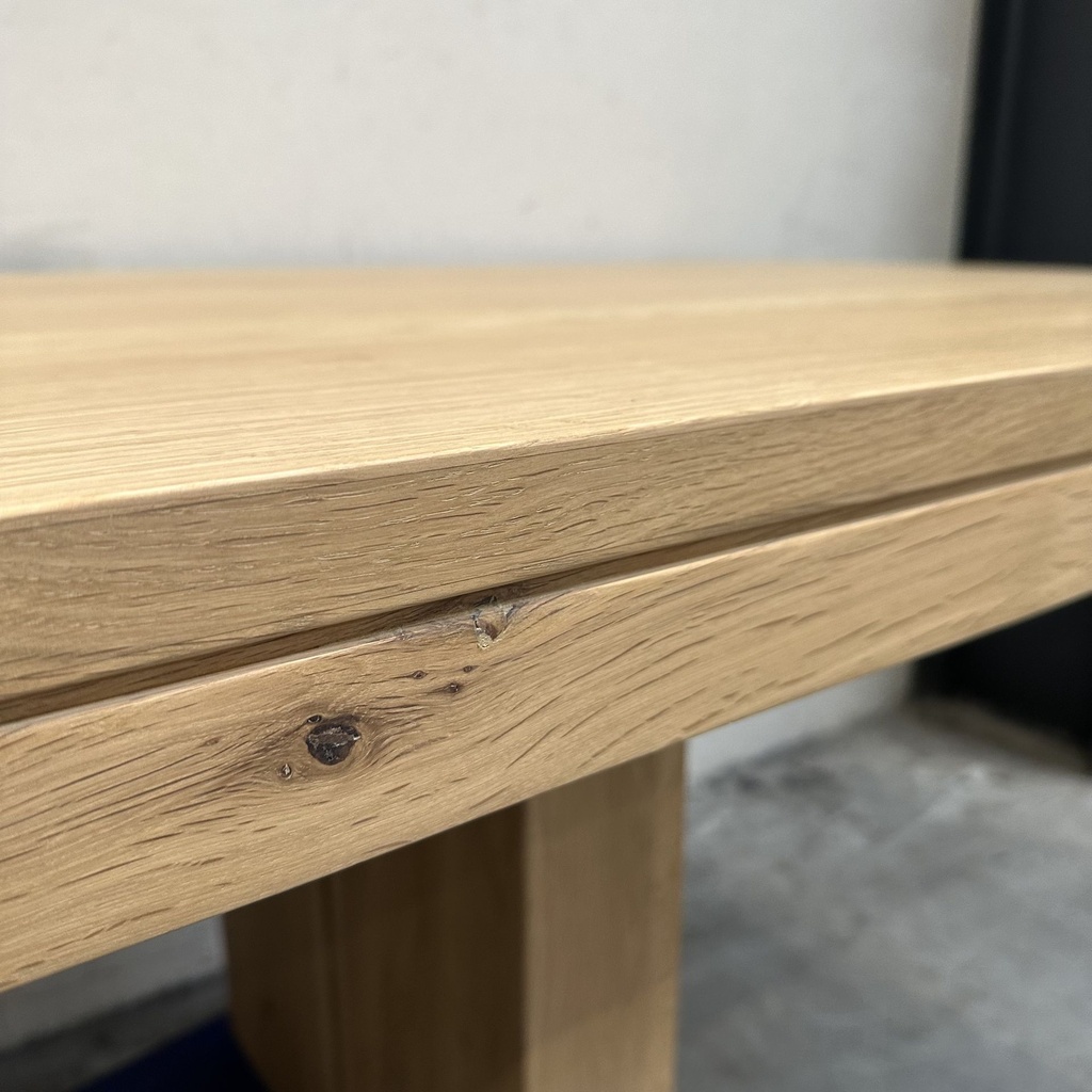 Double extendable dining table