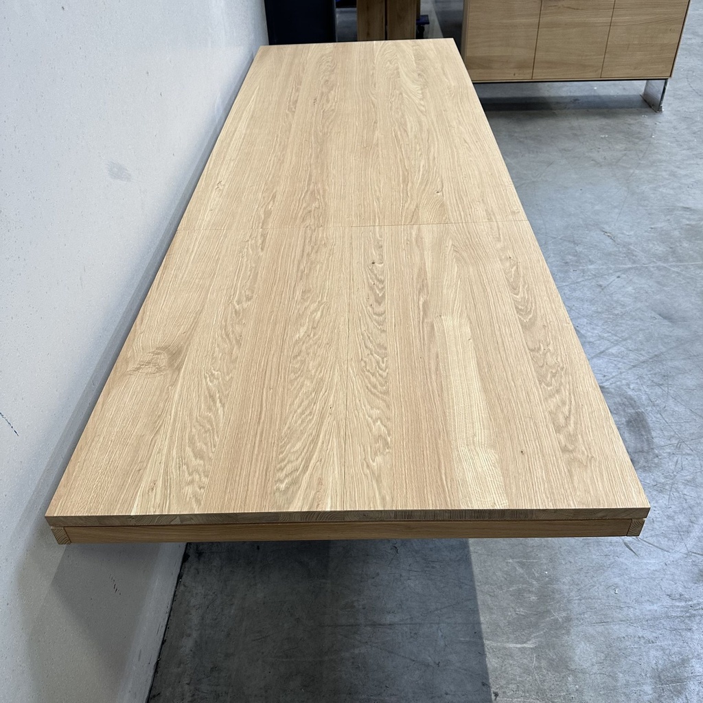 Double extendable dining table