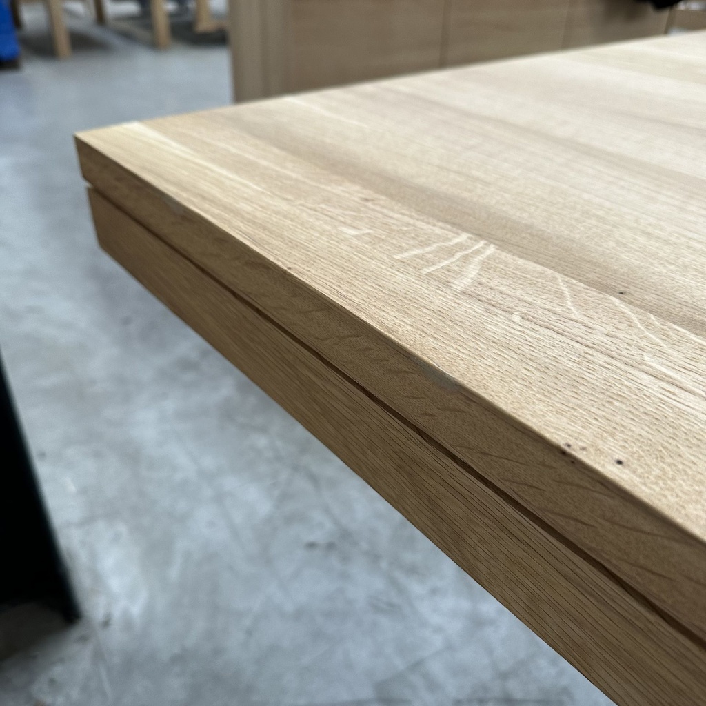 Double extendable dining table