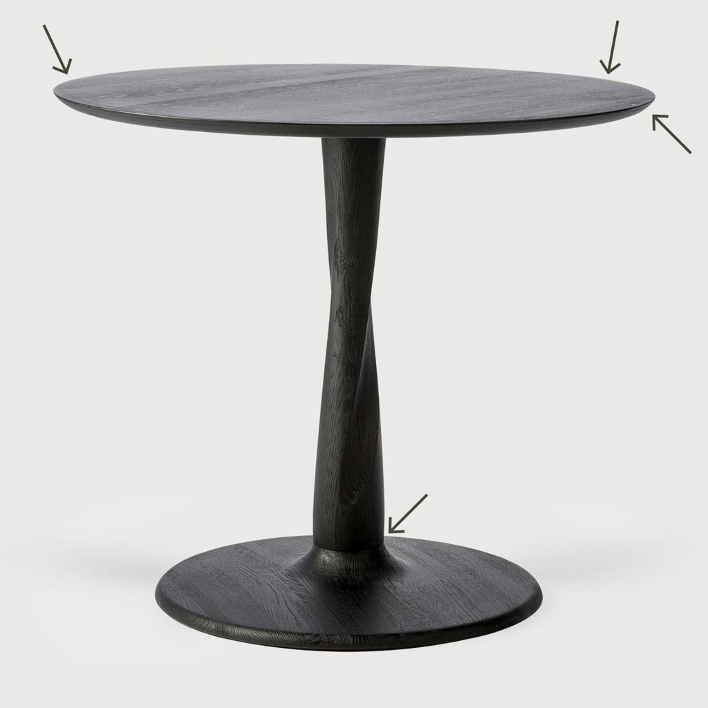 Torsion dining table