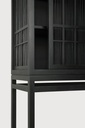 Oak Burung black storage cupboard