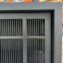 Oak Burung black storage cupboard