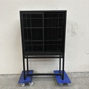 Oak Burung black storage cupboard