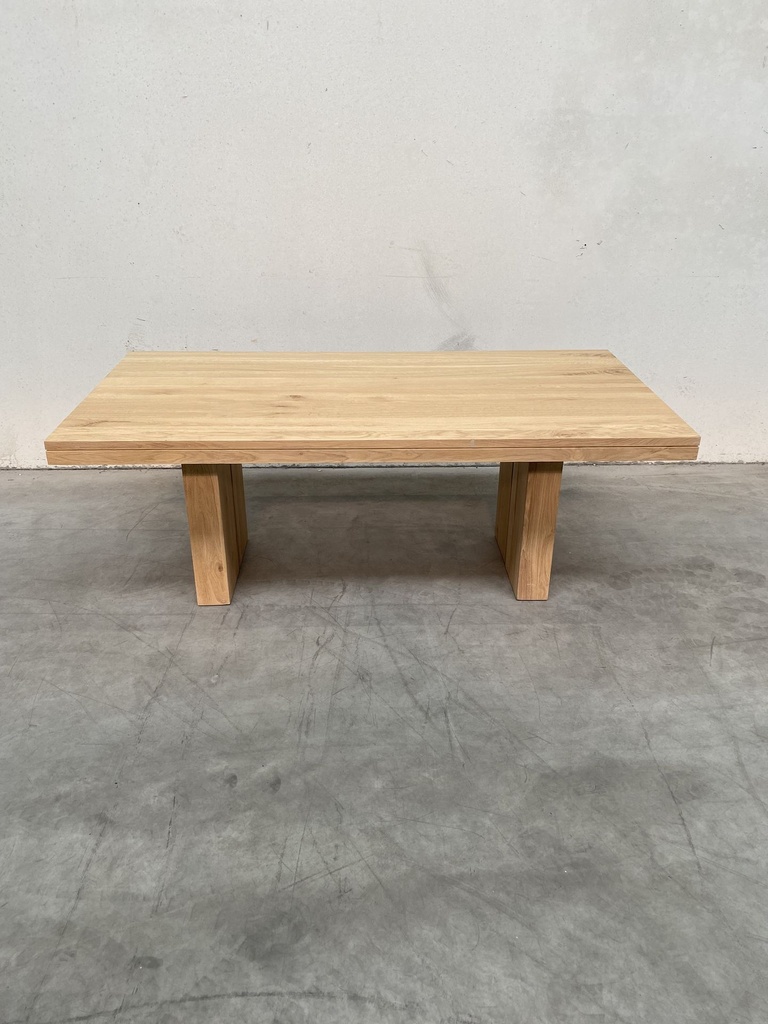 Double extendable dining table