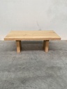 Double extendable dining table