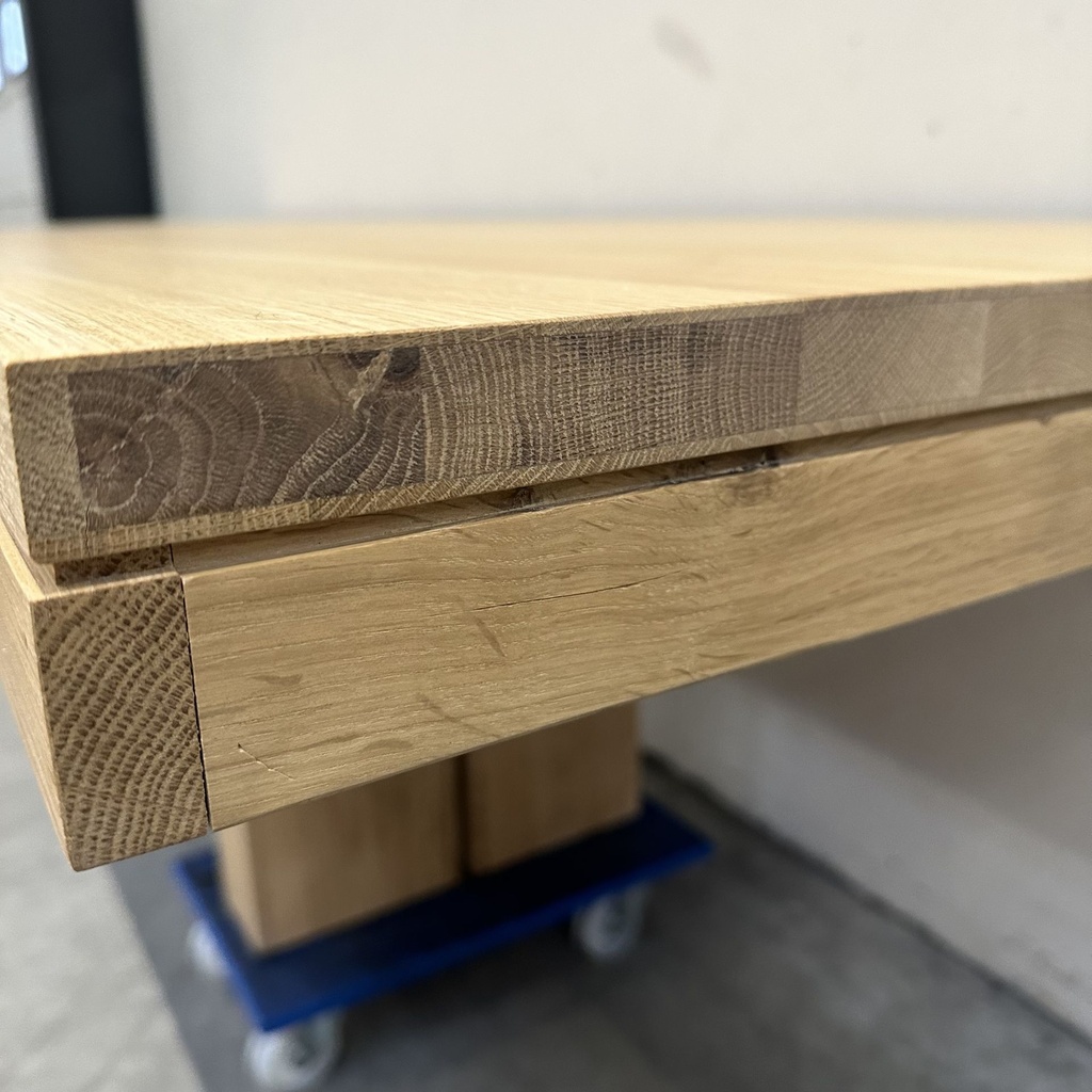 Double extendable dining table