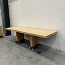 Double extendable dining table