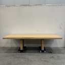Double extendable dining table