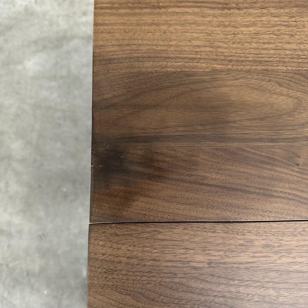 Walnut Slice extendable dining table