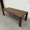 Walnut Slice extendable dining table