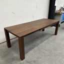 Walnut Slice extendable dining table