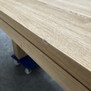 Double extendable dining table