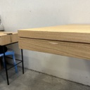 Double extendable dining table
