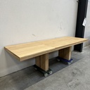 Double extendable dining table
