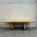 Double extendable dining table