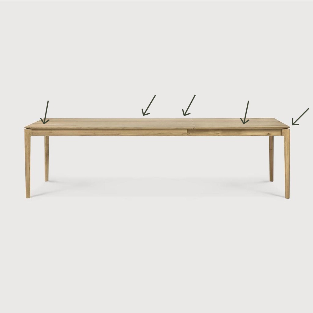Bok extendable dining table