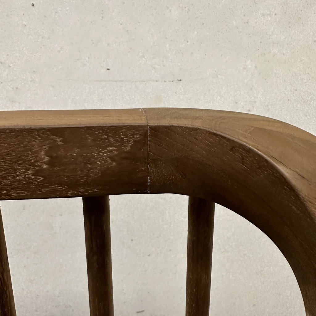 Spindle bed - reclaimed teak