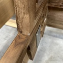 Spindle bed - reclaimed teak
